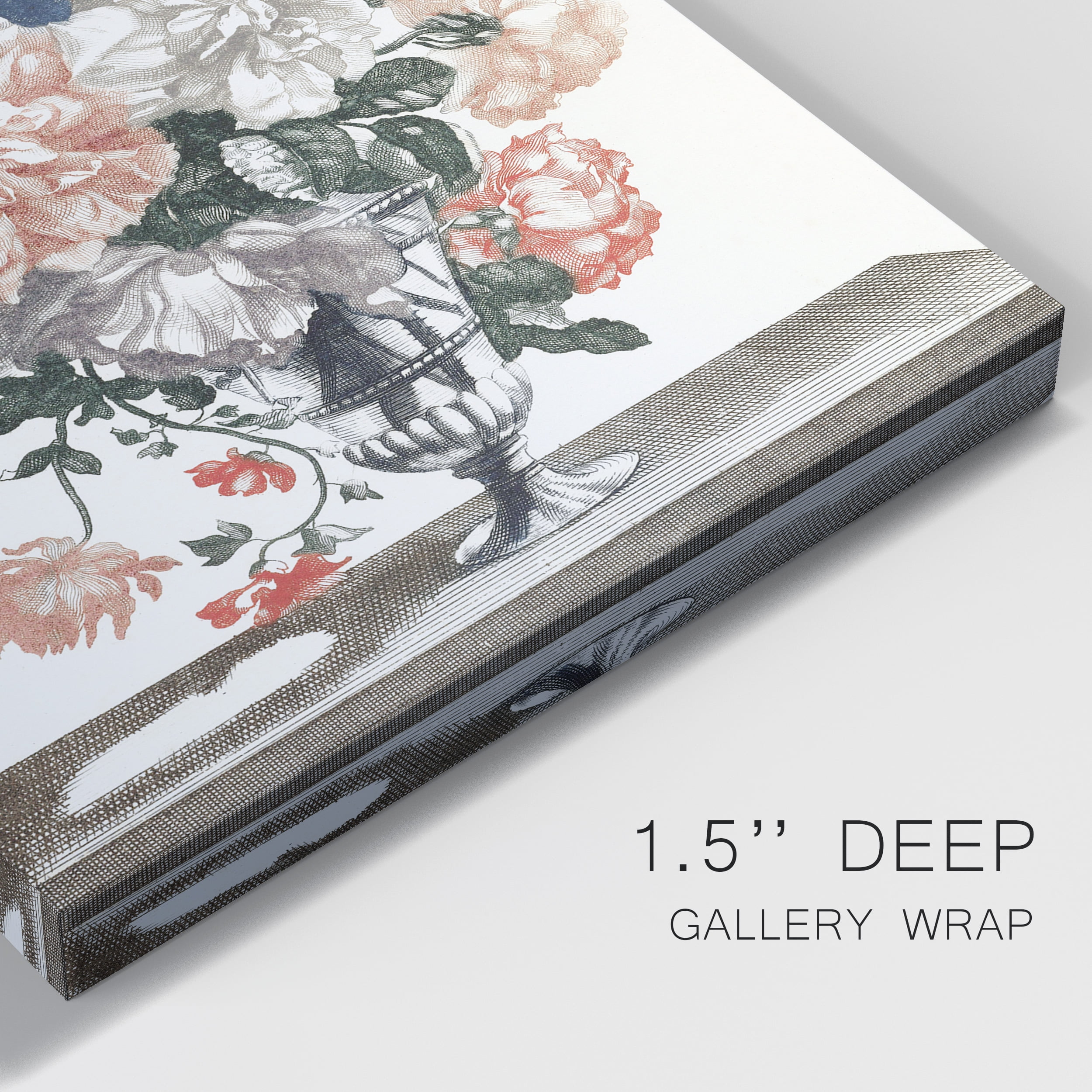 Flowers in a Glass Premium Gallery Wrapped Canvas - Ready to Hang - 40 x 60