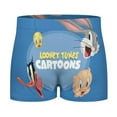 thumbnail image 5 of Looney Tunes Cartoons Mens Boxer Briefs Active Stretch Breathable Underwear, Comfortable Gym Boxer Briefs, 5 of 7
