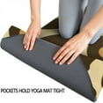 thumbnail image 3 of Gold and Brown Of Leopard Print Hot Yoga Mat Towel Non Slip for Hot Yoga - Quick-Drying Yoga Mat Cover with 4 Corner Pockets with Travel Bag - Hot Yoga Towel Non Slip 70"x26", 3 of 6