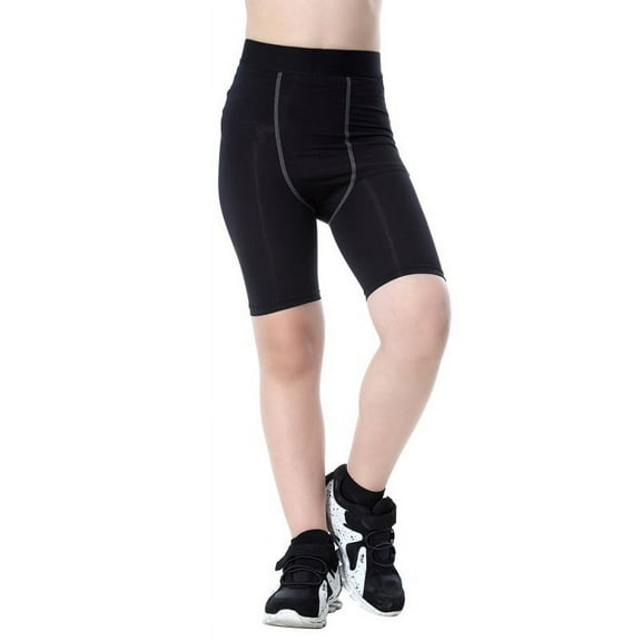 Children Kids Boys Compression Sports Pants Tight Shorts