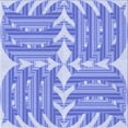 thumbnail image 1 of Ahgly Company Indoor Square Patterned Pastel Blue Area Rugs, 7' Square, 1 of 6