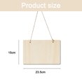 thumbnail image 2 of Laklulu Paquete de 8 placas de madera colgantes sin terminar para manualidades con cuerda de yute, letrero de madera para pintura de bricolaje, proyectos de arte, decoración del hogar, 2 of 5