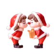 thumbnail image 2 of 2 uds Mini figura de pareja de Navidad muñeca DIY bonsái de jardín decoración ornamento chico juguete figura en miniatura estatua de personas artesanía de resina, 2 of 3