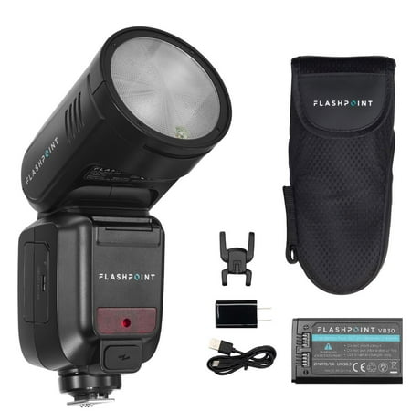Flashpoint X100 TTL R2 On Camera Li-on Round Head Flash For Sony, Godox V100 S (No Sub Flash)