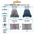 thumbnail image 3 of Marvel Spider-Man Striped 2-Piece Reversible Comforter and Pillowcase Set, Twin/Full, 3 of 9