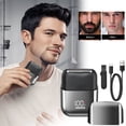 thumbnail image 1 of Qocolhg jusqu'à 50 % de Réduction Soins Personnels et Beauté en Liquidation! Mini Rasoir Réciproque pour Hommes Flottant Trois Lames Maille IPX7 Étanche Charge USB, Cadeaux pour Femmes, 1 of 9