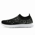 thumbnail image 2 of Women Sparkly Glitter Sneakers Ladies Casual Slip on Trainers Sock Shoes, 2 of 11