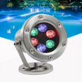 thumbnail image 2 of Lámparas de fuente LED de acero inoxidable IP68, luces de piscina impermeables, lámparas subacuáticas LED ajustables de 12 V/24 V, luces de estanque RGB, 2 of 5