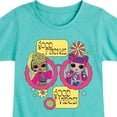 thumbnail image 3 of LOL OMG! Good Friends, Good Vibes Besties - Toddler & Youth Girls Short Sleeve Graphic T-Shirt, 3 of 5