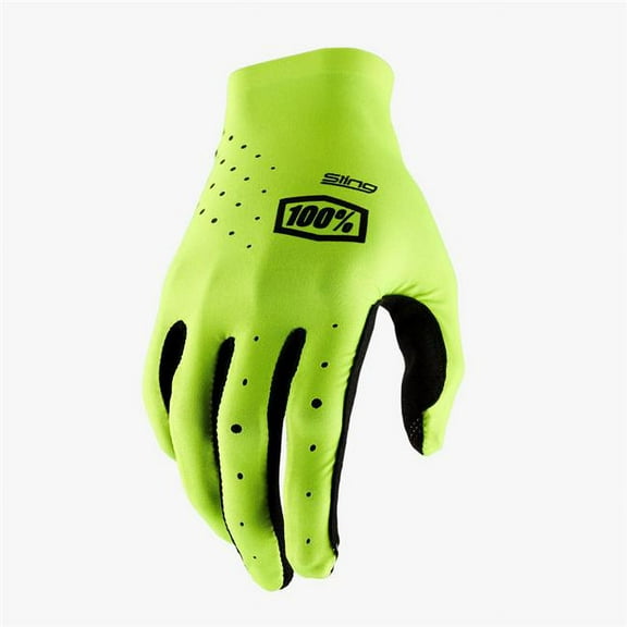 100 Percent 10027-004-13 Sling MX Bike Gloves, Fluo Yellow - Extra Large
