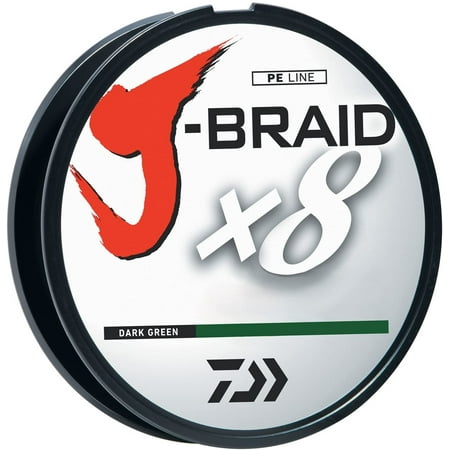 UPC: 0043178132173 | Daiwa J-Braidx8 Fishing Line Dark Green 65Lb 330Yd – JB8U65-300DG