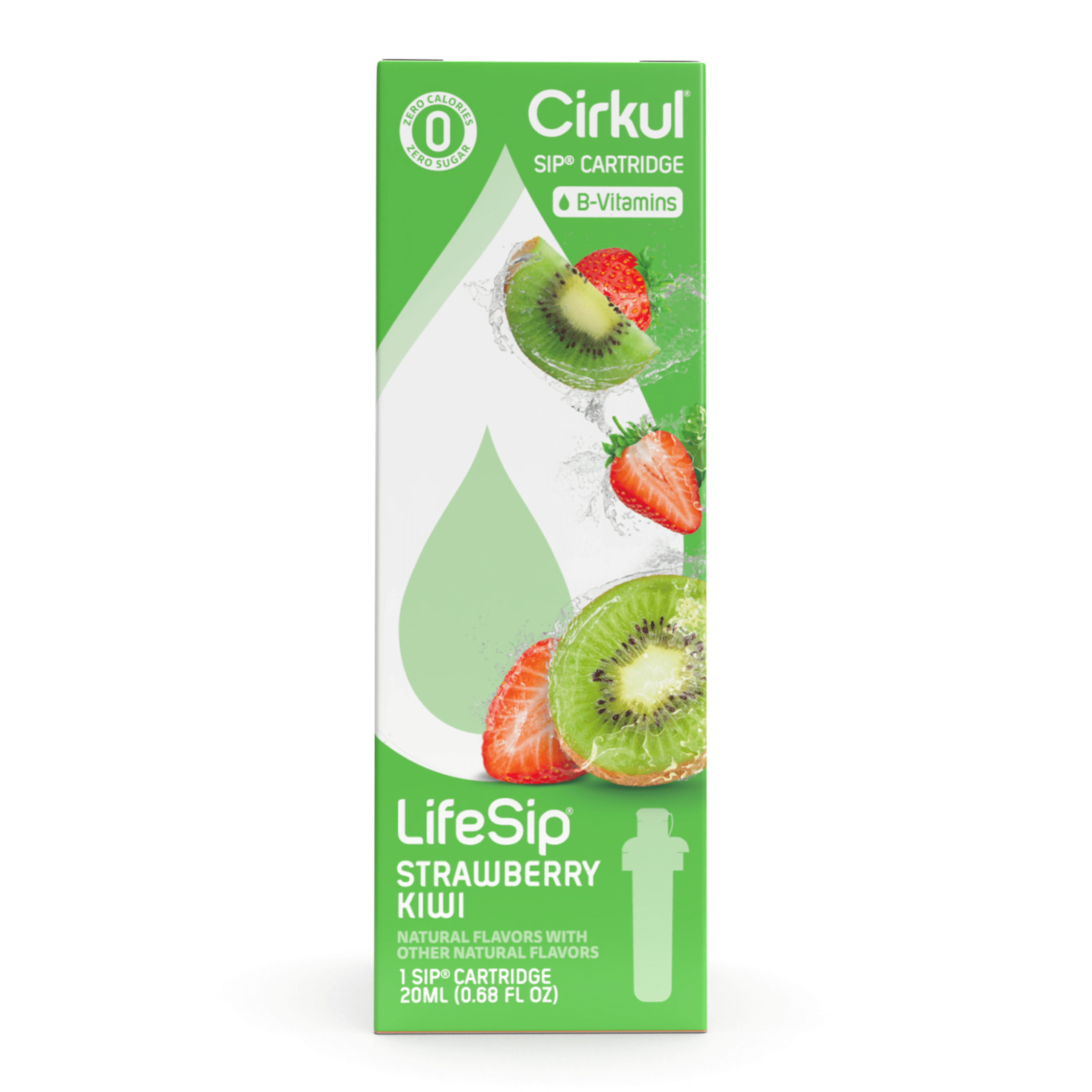 (2 pack) Cirkul LifeSip Strawberry Kiwi Flavor Cartridge, Drink Mix, 1-Pack