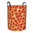 thumbnail image 2 of Balery Pizza Round Laundry Basket with Handles Waterproof Freestanding Laundry Hamper for Clothes Toys in the Dorm and Family-Medium, 2 of 8