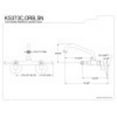 thumbnail image 5 of Kingston Brass KS373SN Kingston Two Handle Wall Mount Laundry Faucet, Brushed Nickel, 5 of 6