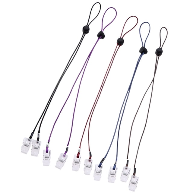 ELAYARD 1Jgo Clips Portababis Para Servilletas Con Ajuste Personalizable Y Colores Variados
