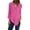 Hot Pink, variant on Women Clearance Casual Tshirts Fall Fashion Tops Button Women Ladies Clothing Loose Shirt Chiffon Zipper Long Sleeves Slanted Hem Plus Size Tops Fashion Basic Tees
