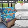 thumbnail image 6 of Qpednta Soft Coral Turtle RV Dinette Cushion Covers Dinette Booth Set Replacement Camper Cushion Covers RV Seat Covers for RV Camper Car Couch (1 Backrest & 1 Bench Covers), 6 of 7