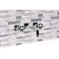 thumbnail image 4 of Kingston Brass KS6121RX Belknap Double-Handle Wall Mount Bathroom Faucet, Polished Chrome, 4 of 7