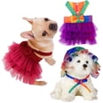 thumbnail image 4 of Pet Breathable Sun Hats with Adjustable Chin Strap Lace Trim Hat for Small Dogs Outdoor Travel Hiking, 4 of 8