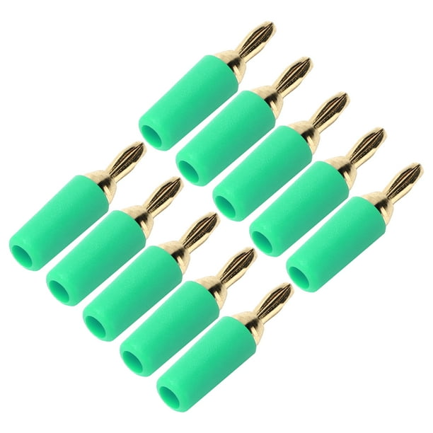 Juego de conectores tipo banana, 10 piezas, conector tipo banana de 2,5 mm, conector tipo banana macho para soldar, conector tipo banana de grado profesional