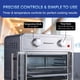thumbnail image 4 of Elite Gourmet EAF1222SS - Freidora de aire doble puerta francesa, hornear, parrilla, asar, asar, asar, tostar, caliente, freír al aire, deshidratar, 1500 vatios, con 25 recetas, 12 litros Capacidad, a, 4 of 5