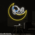 thumbnail image 3 of Glowneon Astronaut On The Moon Neon Sign, Astronaut Wall Led Decor, 3 of 4