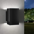 thumbnail image 2 of Solar Up Down Wireless Ambient Lighting Warm White  Black Wall Sconce for fence, patio or decks, 2 of 5