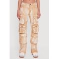 thumbnail image 4 of Women's Acid Wash Straight Leg Utility Jeans, 4 of 5