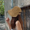 thumbnail image 3 of YAOBAMM Lady Cap Women Visor Foldable Solid Color Protection Adjustable UV Breathable Face Protection Gardening Women Summer Hat, 3 of 6