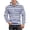 83ZA-Blue, variant on Mens Sweatshirt Warm Long Sleeve Knit Hoodie with Striped Pattern Work Streetwear Durable Soft Casual Outdoor