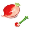 thumbnail image 1 of Creative Ceramic Fruit Shaped Bowl with Spoon Vegetable Salad Bowl Dessert Bowl Serving Plate, 1 of 5