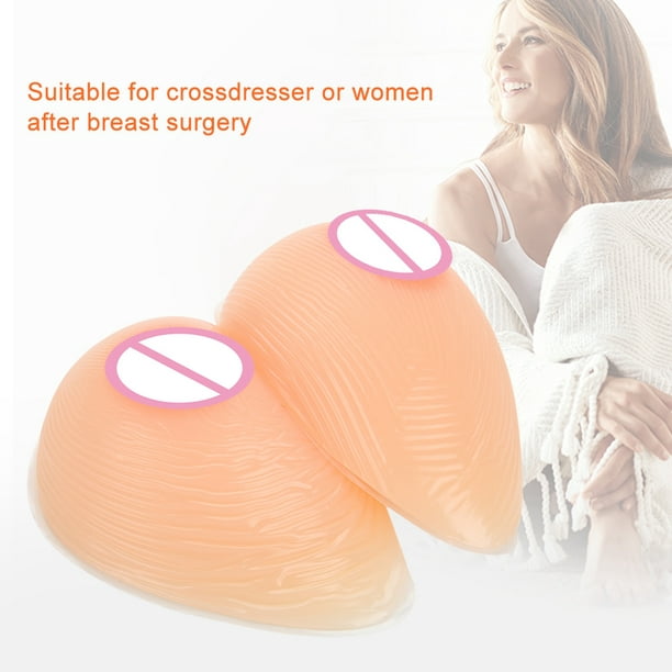 D Cup Simulation Silicone Breast Forms False Busts Breasts Bra Enhancers