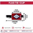 thumbnail image 2 of Tie Clip - State Flag Arkansas - Usa | Men's Formalwear Accessory, Tie Bar, Necktie Fastener, Collectible Keepsake, 2 of 9