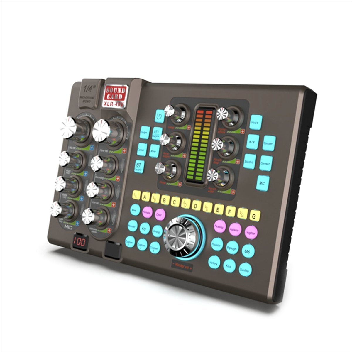 SK80 Sound Card Bluetooth Stereo Five-Channel Audio Sound Card