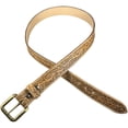 thumbnail image 2 of Embossed Full Grain Leather Belt - Gnarley Tree (42 for 40" Waist), 2 of 6