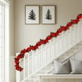 thumbnail image 5 of PALIFEUR Christmas Garland - Pine Garlands for Christmas Decoration, 79 inch Artificial Christmas Garlands for Mantle Fireplace Holiday Party Decor (Red), 5 of 7