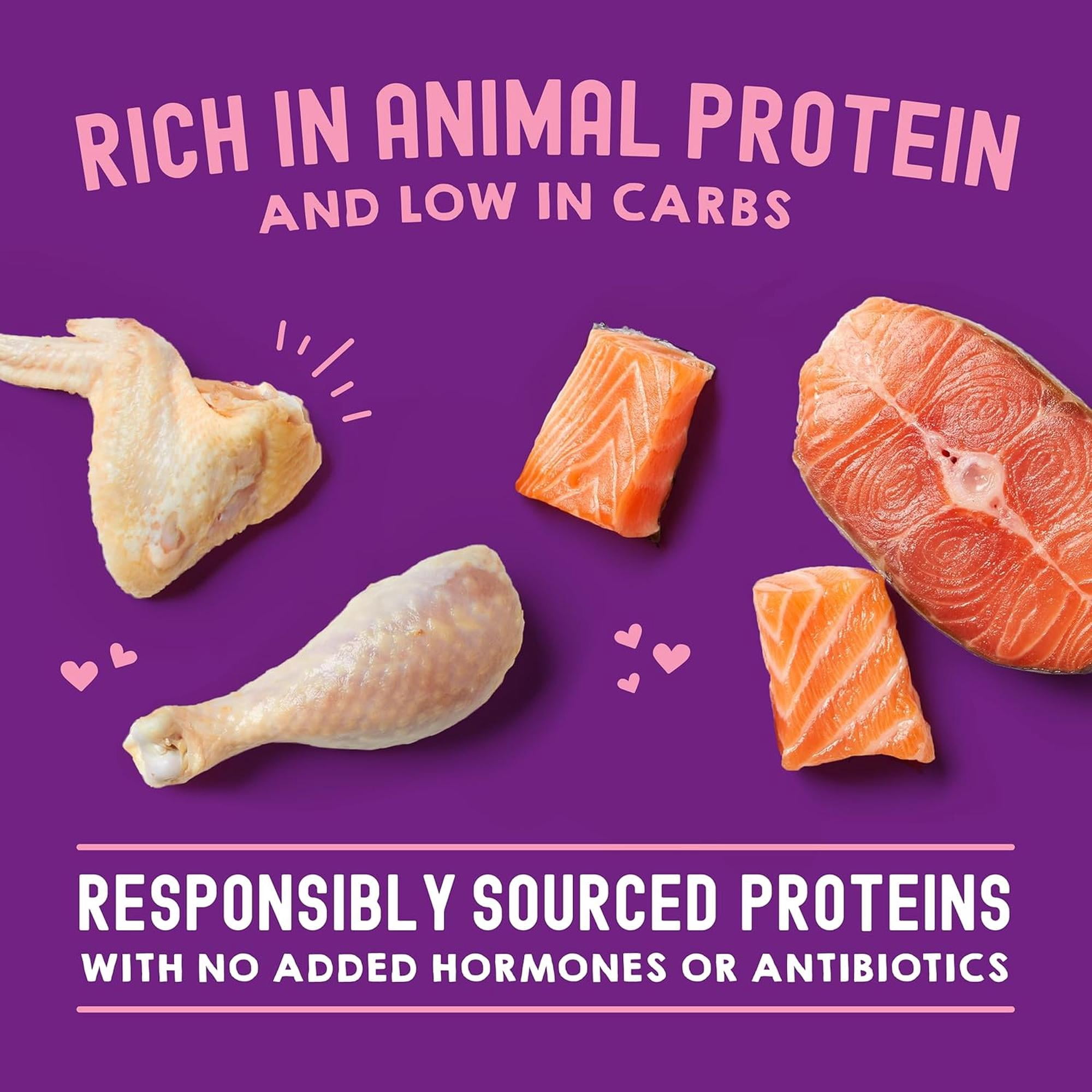 Stella & Chewy's Wet Food for Cats - Carnivore Cravings Chicken & Salmon Recipe - 2.8 Ounce Pouch/12 ct