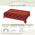 thumbnail image 4 of DouZhe Rectangular Tablecloth, Maya Aztec Texture Table Cloth for Kitchen Dinning Tabletop, 72"x54" Waterproof Polyester Table Cover, 4 of 8
