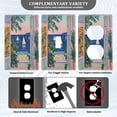 thumbnail image 3 of Yayeee Duplex Wall Plate 1-Gang 4.5"x2.7" Home Receptacle Light Switch Decorative Outlet Cover, Colorful Seaside, 3 of 7