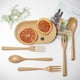 thumbnail image 4 of Juego de cubiertos de madera, palillos, cuchara, tenedor, utensilios de viaje, cubiertos reutilizables para el hogar, oficina, viajes, camping al aire libre, 4 of 5