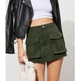 thumbnail image 5 of KISSMODA Skirts for Women Denim Mini Cargo Skirt Mid Rise Button Up Bodycon Y2k Trendy Summer Casual Jean Skirt, 5 of 6
