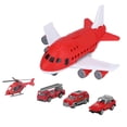 thumbnail image 3 of Juguetes De Coche, Regalo Perfecto, Juego De Juguete De Avión, Mano De Obra Duradera Con 4 Carritos Y Accesorios Para Niños Y Niñas ANGGREK No, 3 of 7