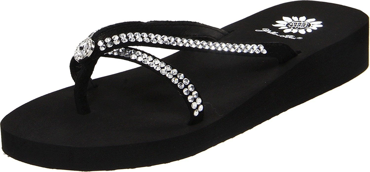 Yellow Box Womens Stormy Flip Flop Black / 5.5 B(M) US