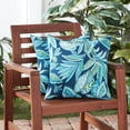 thumbnail image 2 of Greendale Home Fashions 17'' x 17'' Reversible Outdoor Throw Pillow, Set of 2, Botanical Crestwood, 2 of 5