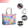 thumbnail image 2 of Multi Color Floral Checkered Pattern Travel Tote Bags for Women Carry On,Large Weekender Bags for Women Travel,Multi Functional Duffle Bag for Work,Shopping,Sports, 2 of 5
