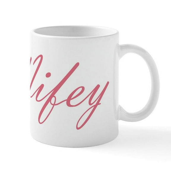 CafePress - Wifey Mug - 11 oz Ceramic Mug - Novelty Coffee Tea Cup