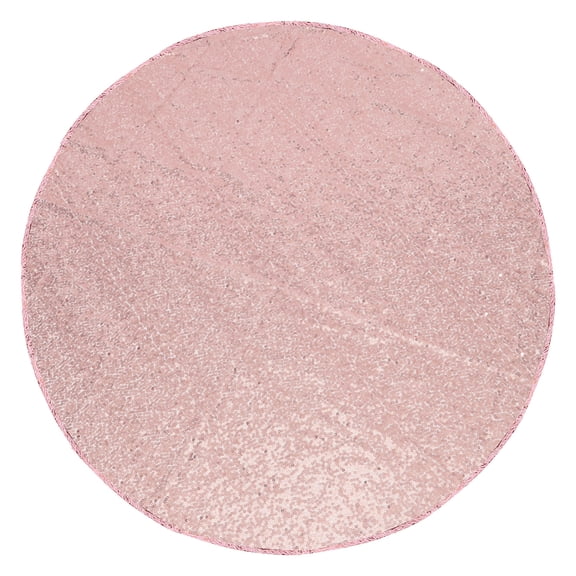 WORGEOUS Decoration Solid Color Sequin Tablecloth Banquet 100.00X100.00X0.30CM Rose Gold