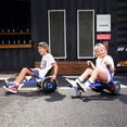 thumbnail image 4 of HoverTech 1 Go Cart Adjustable Seat Attachment for 6.5" Hover-Board Buggy - Blue, 4 of 7