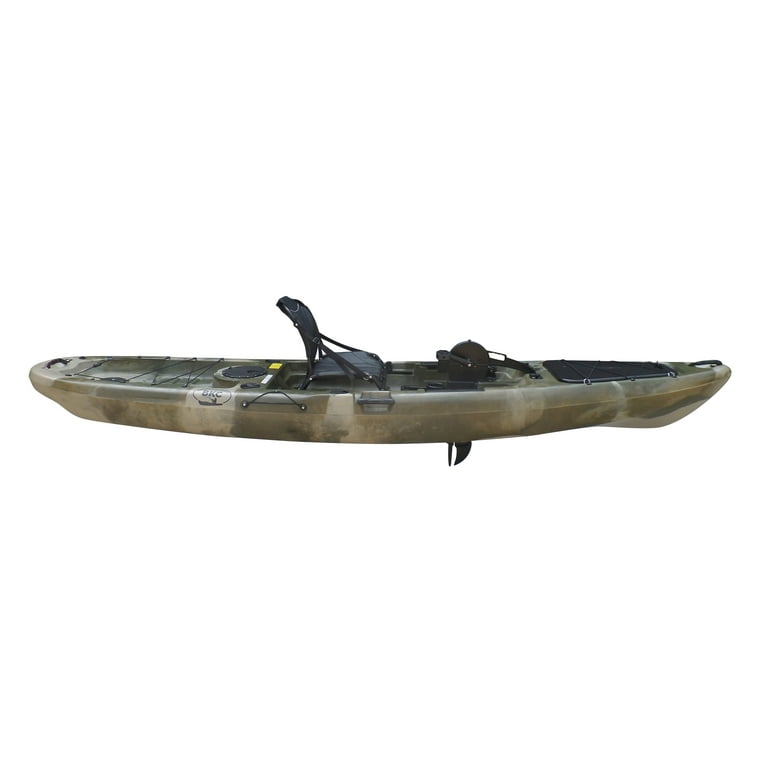 BKC UH-PK13 Pedal Drive Solo Traveler 13-Foot Kayak - Pedal Propeller Drive  Single-Person Sit On Top Fishing Kayak with Pedal Drive, Rudder System,  Paddle, and Seat Included 