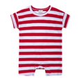 thumbnail image 1 of Ropa de verano para bebé de estilo europeo y americano, peleles cortos estampados Unisex de 0 a 2 años, mono para niña recién nacida, niño infantil de una pieza, 1 of 6